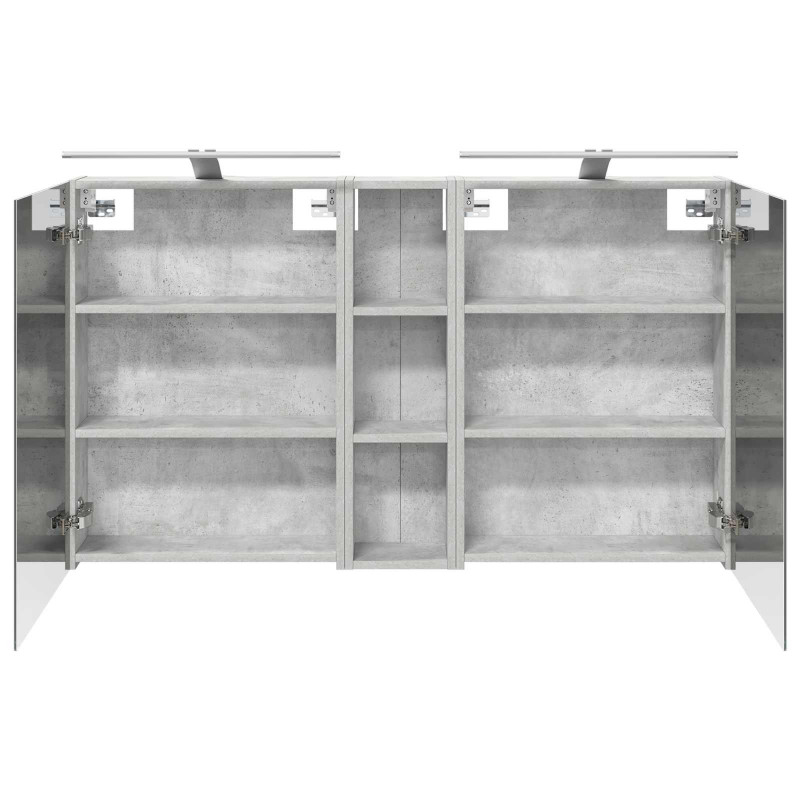 Zestaw Szafek Łazienkowych z półką 3 pcs 120 x 14,5 x 70 cm