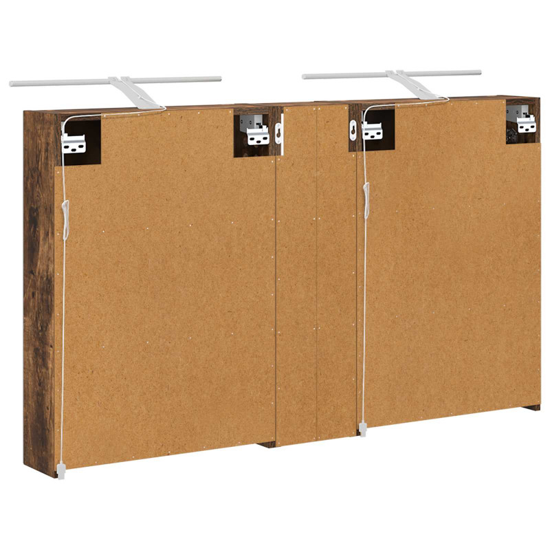 Zestaw Szafek Łazienkowych z półką 3 pcs 120 x 14,5 x 70 cm