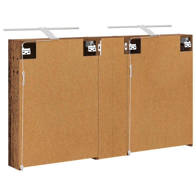 Zestaw Szafek Łazienkowych z półką 3 pcs 120 x 14,5 x 70 cm