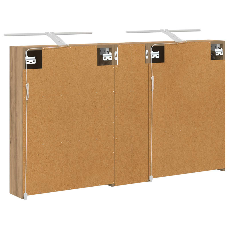 Zestaw Szafek Łazienkowych z półką 3 pcs 120 x 14,5 x 70 cm
