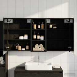 Zestaw Szafek Łazienkowych z półką 3 pcs 130 x 14,5 x 70 cm