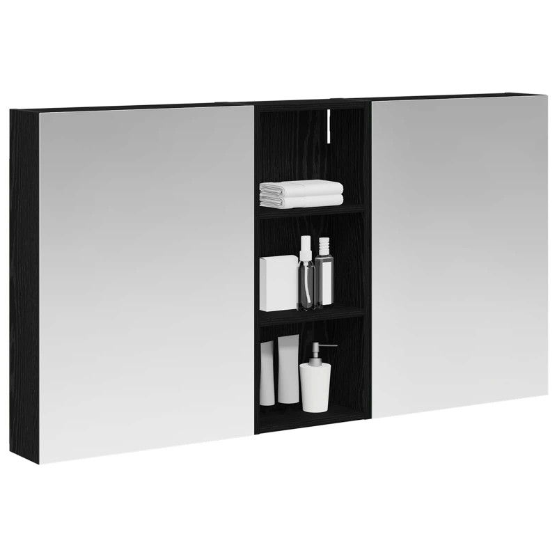Zestaw Szafek Łazienkowych z półką 3 pcs 130 x 14,5 x 70 cm