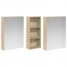 Zestaw Szafek Łazienkowych z półką 3 pcs 130 x 14,5 x 70 cm