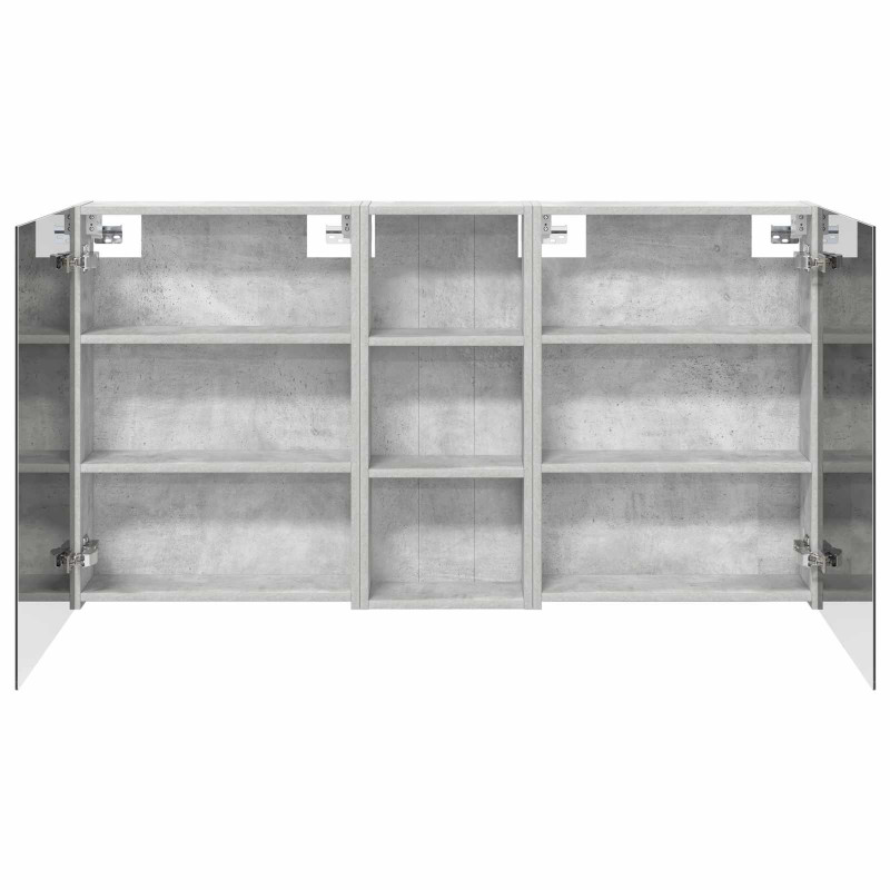 Zestaw Szafek Łazienkowych z półką 3 pcs 130 x 14,5 x 70 cm
