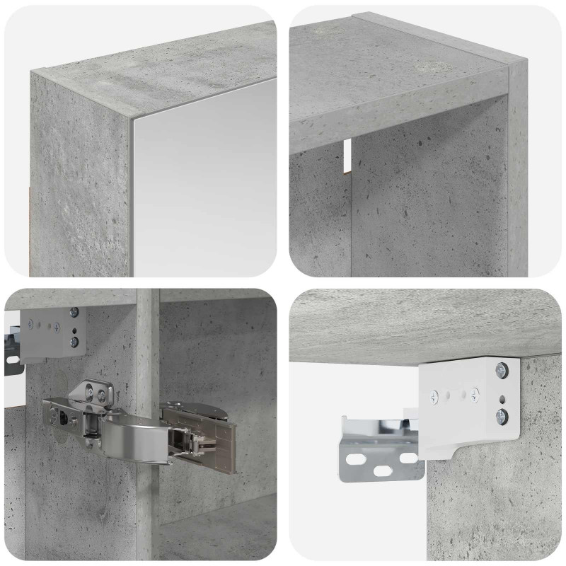 Zestaw Szafek Łazienkowych z półką 3 pcs 130 x 14,5 x 70 cm