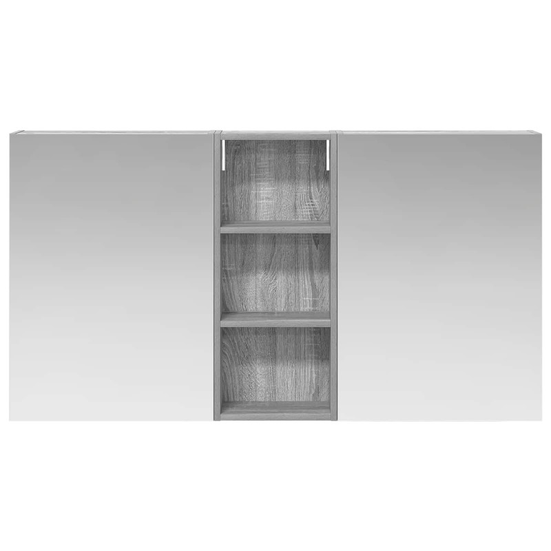 Zestaw Szafek Łazienkowych z półką 3 pcs 130 x 14,5 x 70 cm