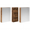 Zestaw Szafek Łazienkowych z półką 3 pcs 130 x 14,5 x 70 cm