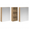 Zestaw Szafek Łazienkowych z półką 3 pcs 130 x 14,5 x 70 cm
