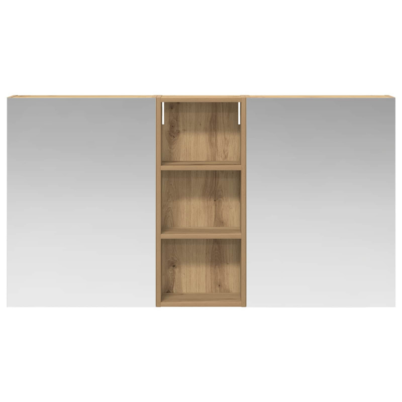 Zestaw Szafek Łazienkowych z półką 3 pcs 130 x 14,5 x 70 cm