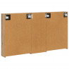 Zestaw Szafek Łazienkowych z półką 3 pcs 130 x 14,5 x 70 cm