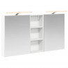 Zestaw Szafek Łazienkowych z półką 3 pcs 130 x 14,5 x 70 cm