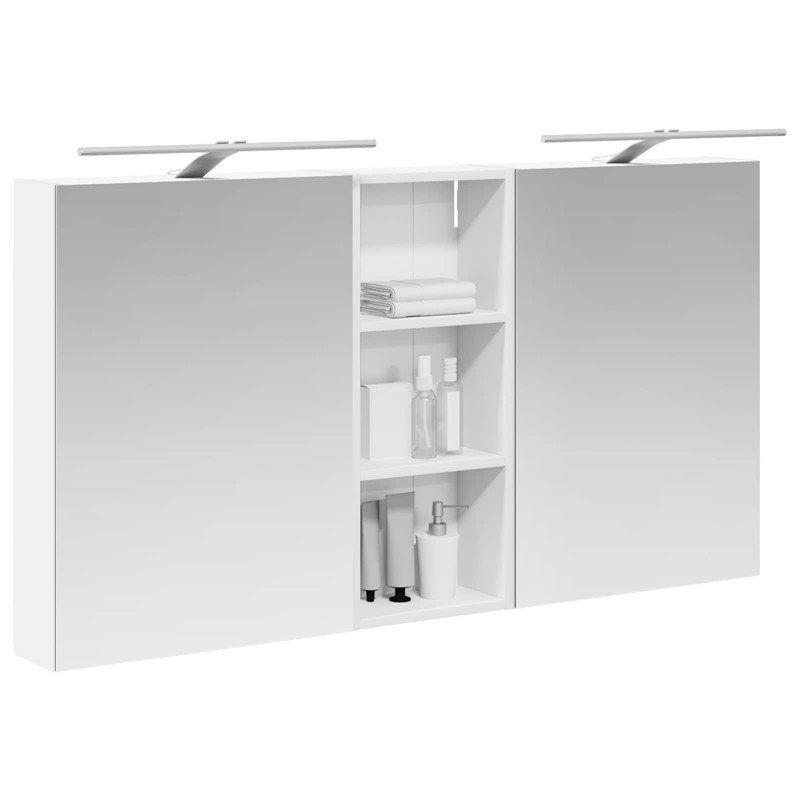Zestaw Szafek Łazienkowych z półką 3 pcs 130 x 14,5 x 70 cm
