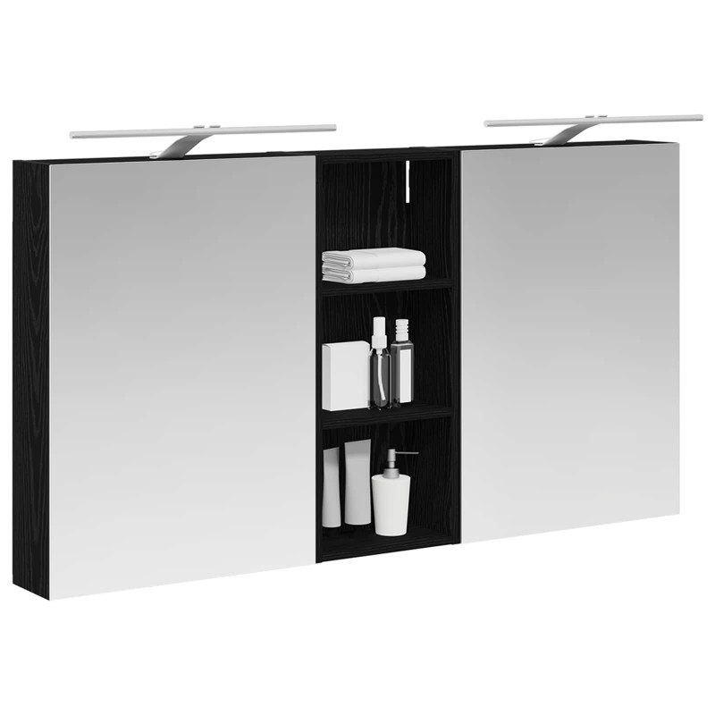 Zestaw Szafek Łazienkowych z półką 3 pcs 130 x 14,5 x 70 cm
