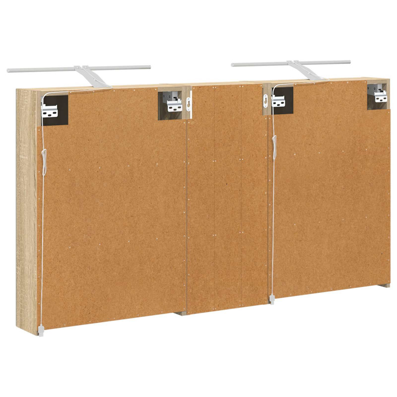Zestaw Szafek Łazienkowych z półką 3 pcs 130 x 14,5 x 70 cm