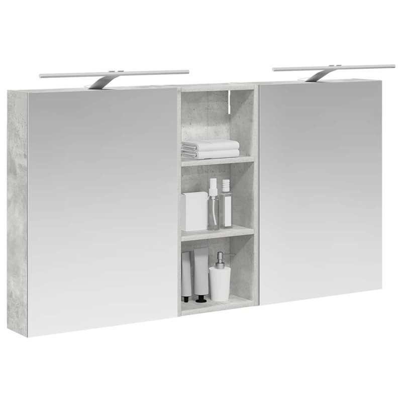 Zestaw Szafek Łazienkowych z półką 3 pcs 130 x 14,5 x 70 cm