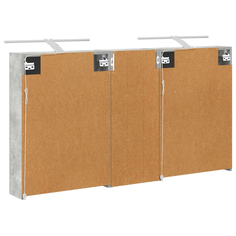 Zestaw Szafek Łazienkowych z półką 3 pcs 130 x 14,5 x 70 cm