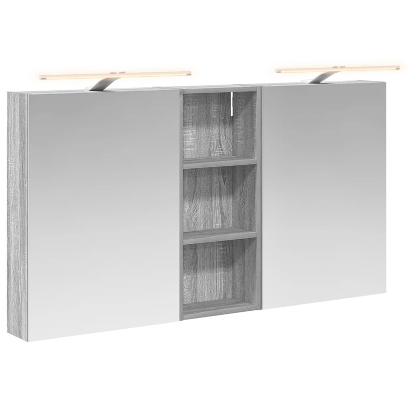 Zestaw Szafek Łazienkowych z półką 3 pcs 130 x 14,5 x 70 cm