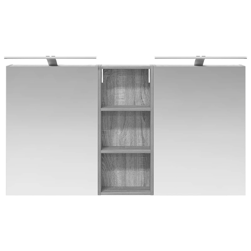 Zestaw Szafek Łazienkowych z półką 3 pcs 130 x 14,5 x 70 cm