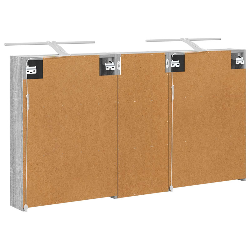Zestaw Szafek Łazienkowych z półką 3 pcs 130 x 14,5 x 70 cm