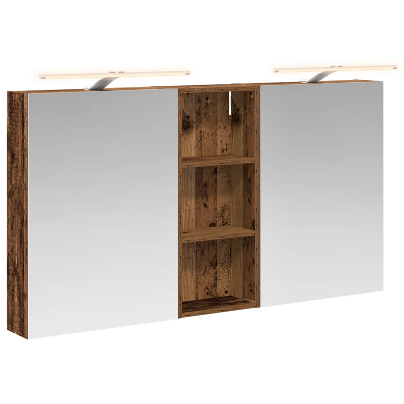 Zestaw Szafek Łazienkowych z półką 3 pcs 130 x 14,5 x 70 cm