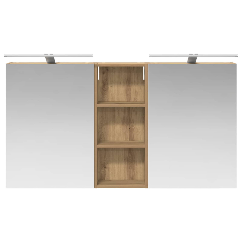 Zestaw Szafek Łazienkowych z półką 3 pcs 130 x 14,5 x 70 cm