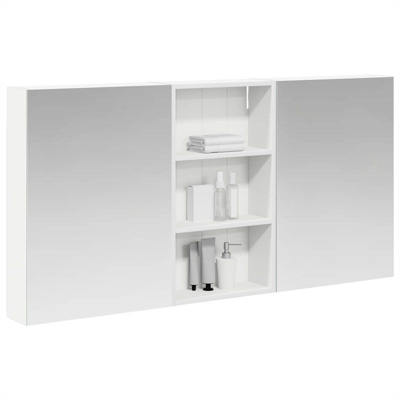 Zestaw Szafek Łazienkowych z półką 3 pcs 140 x 14,5 x 70 cm