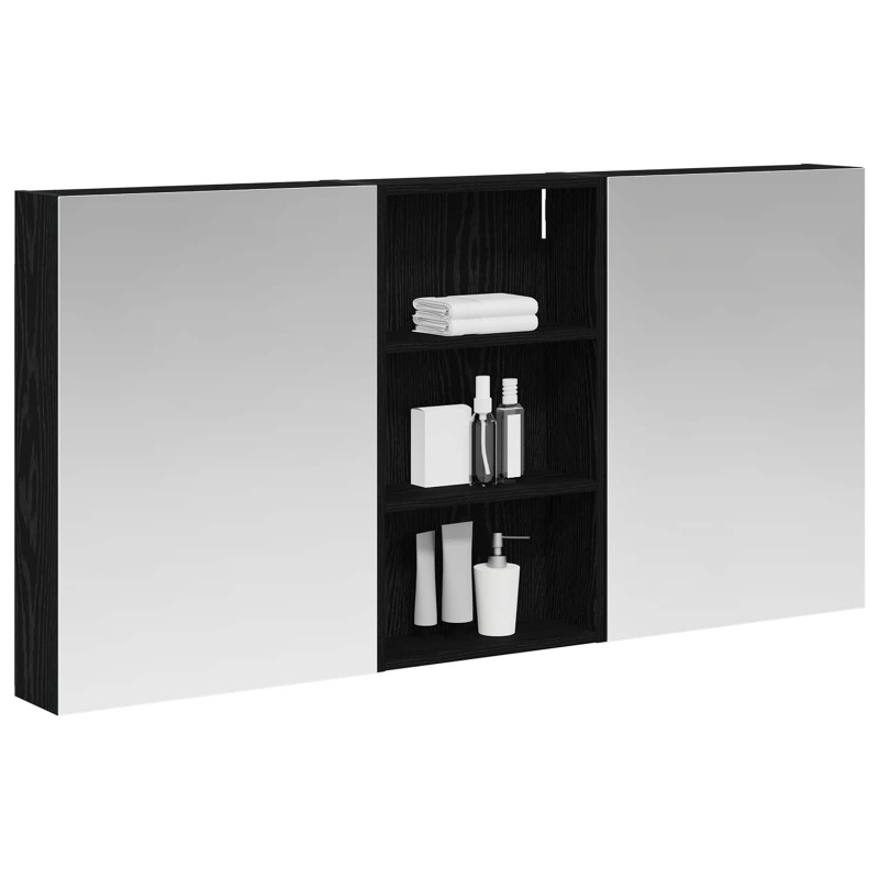 Zestaw Szafek Łazienkowych z półką 3 pcs 140 x 14,5 x 70 cm