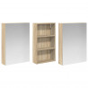 Zestaw Szafek Łazienkowych z półką 3 pcs 140 x 14,5 x 70 cm