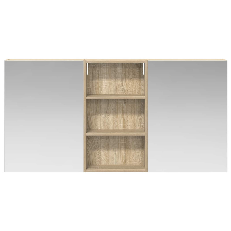 Zestaw Szafek Łazienkowych z półką 3 pcs 140 x 14,5 x 70 cm