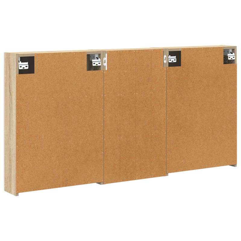 Zestaw Szafek Łazienkowych z półką 3 pcs 140 x 14,5 x 70 cm