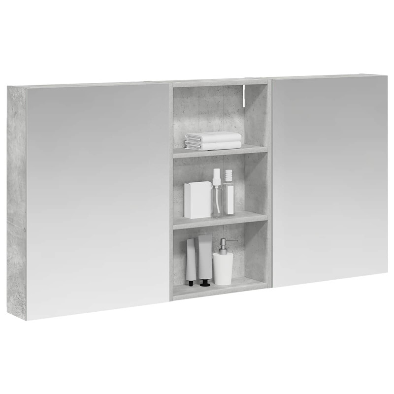 Zestaw Szafek Łazienkowych z półką 3 pcs 140 x 14,5 x 70 cm