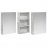 Zestaw Szafek Łazienkowych z półką 3 pcs 140 x 14,5 x 70 cm