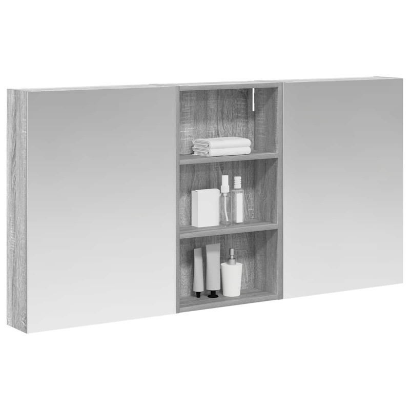 Zestaw Szafek Łazienkowych z półką 3 pcs 140 x 14,5 x 70 cm