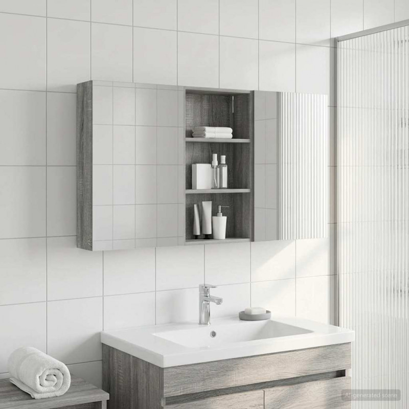 Zestaw Szafek Łazienkowych z półką 3 pcs 140 x 14,5 x 70 cm