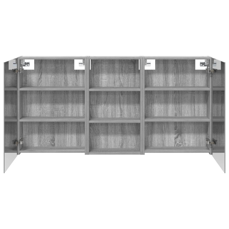 Zestaw Szafek Łazienkowych z półką 3 pcs 140 x 14,5 x 70 cm