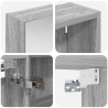 Zestaw Szafek Łazienkowych z półką 3 pcs 140 x 14,5 x 70 cm