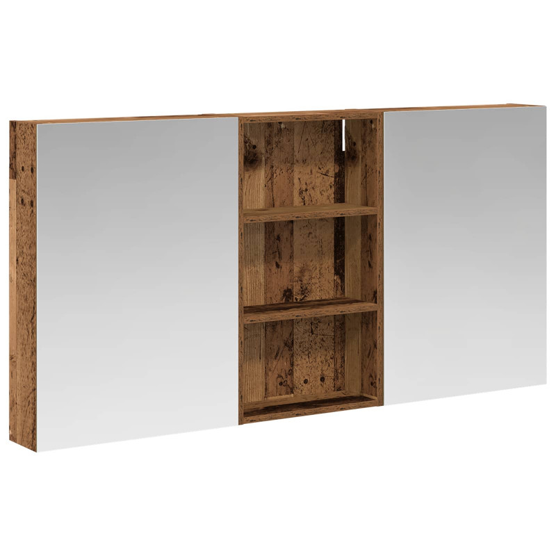 Zestaw Szafek Łazienkowych z półką 3 pcs 140 x 14,5 x 70 cm