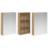 Zestaw Szafek Łazienkowych z półką 3 pcs 140 x 14,5 x 70 cm