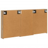 Zestaw Szafek Łazienkowych z półką 3 pcs 140 x 14,5 x 70 cm