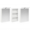 Zestaw Szafek Łazienkowych z półką 3 pcs 140 x 14,5 x 70 cm