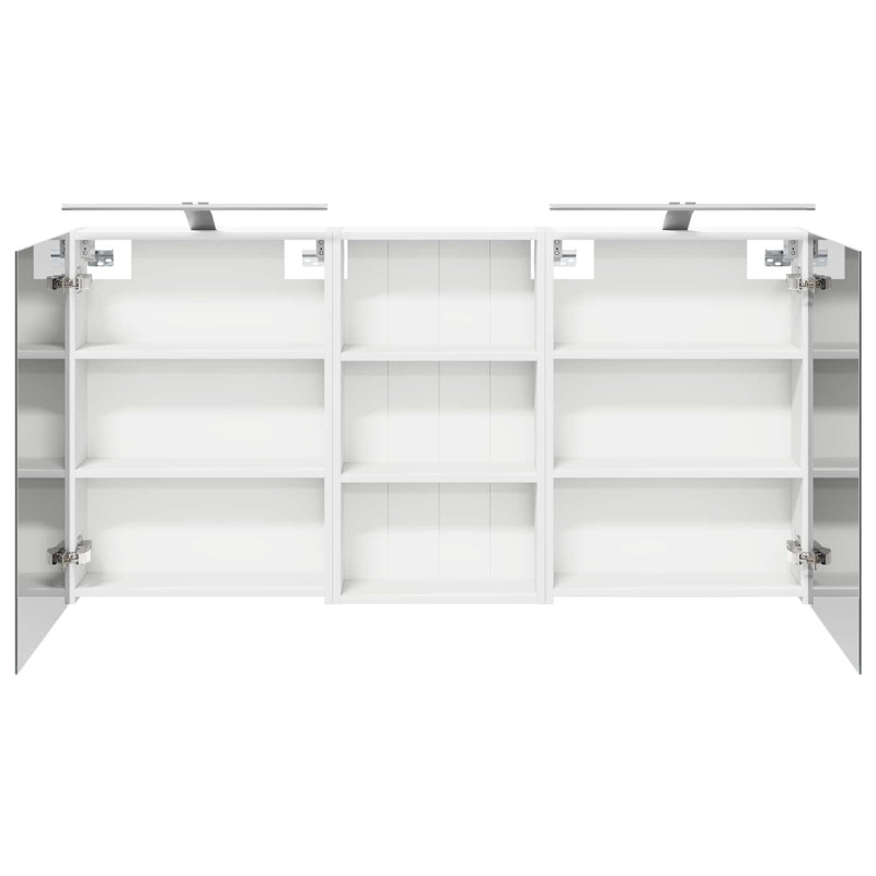 Zestaw Szafek Łazienkowych z półką 3 pcs 140 x 14,5 x 70 cm