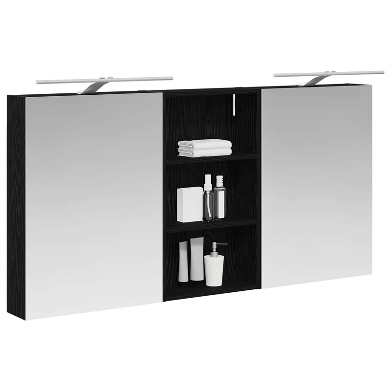 Zestaw Szafek Łazienkowych z półką 3 pcs 140 x 14,5 x 70 cm