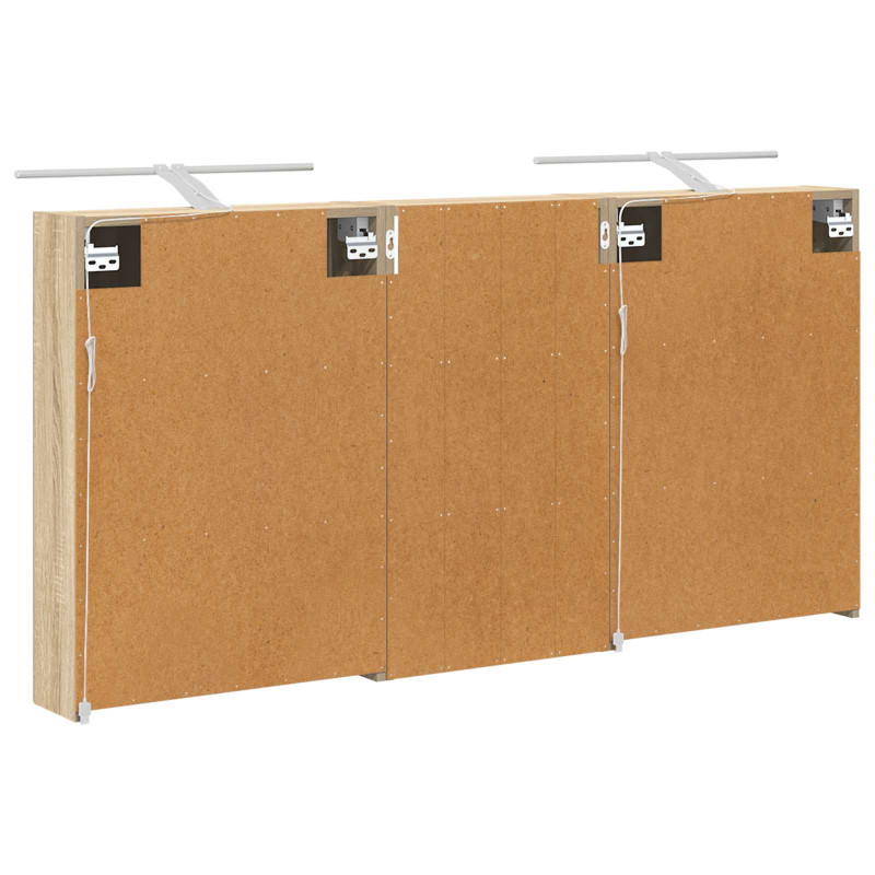 Zestaw Szafek Łazienkowych z półką 3 pcs 140 x 14,5 x 70 cm