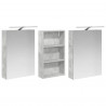 Zestaw Szafek Łazienkowych z półką 3 pcs 140 x 14,5 x 70 cm