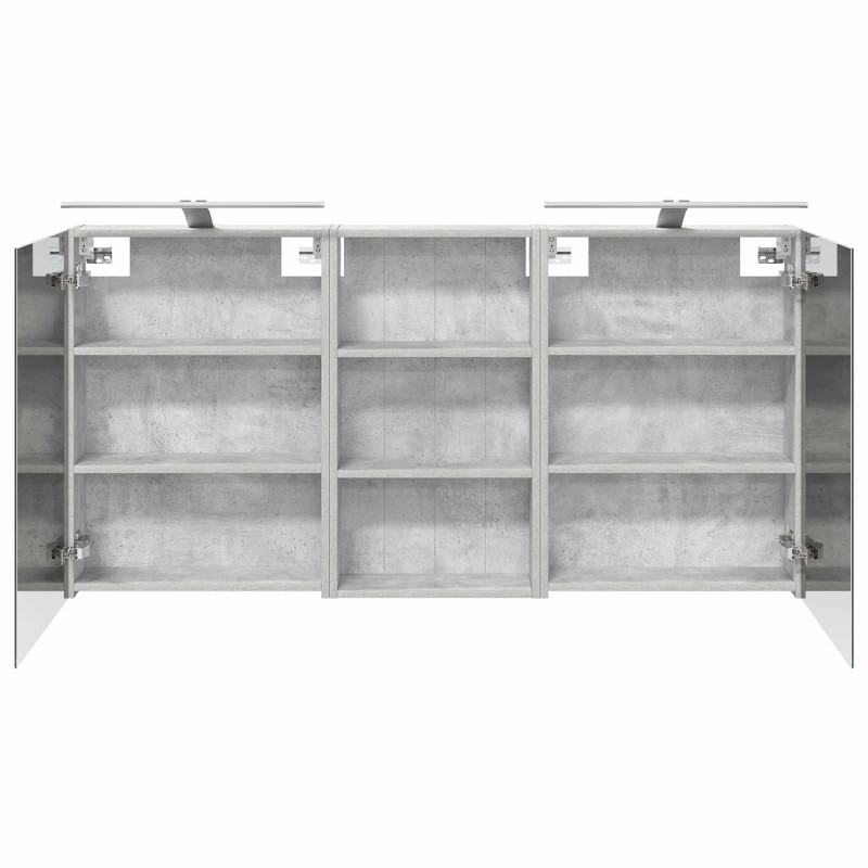 Zestaw Szafek Łazienkowych z półką 3 pcs 140 x 14,5 x 70 cm