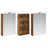 Zestaw Szafek Łazienkowych z półką 3 pcs 140 x 14,5 x 70 cm