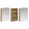 Zestaw Szafek Łazienkowych z półką 3 pcs 140 x 14,5 x 70 cm