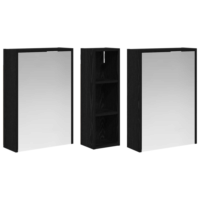 Zestaw Szafek Łazienkowych 3 pcs 106 x 16 x 62,5 cm