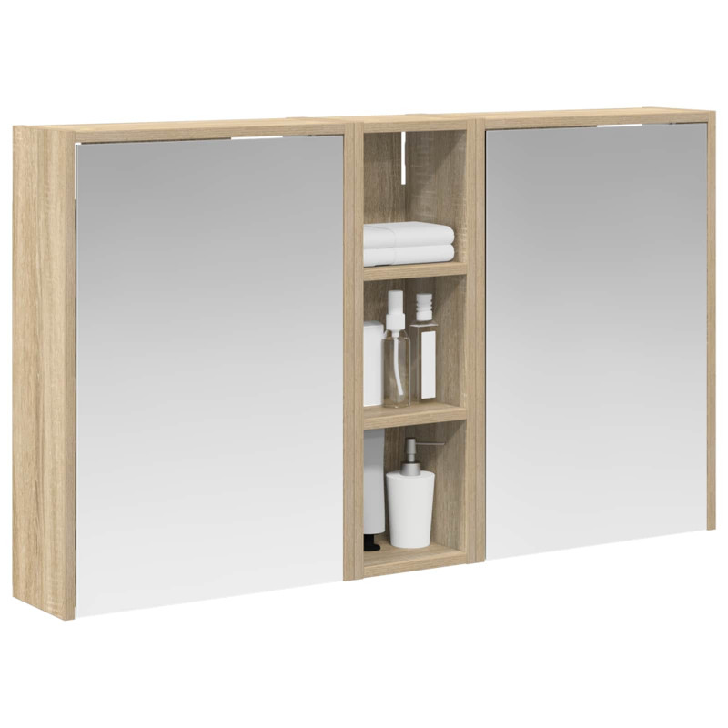 Zestaw Szafek Łazienkowych 3 pcs 106 x 16 x 62,5 cm