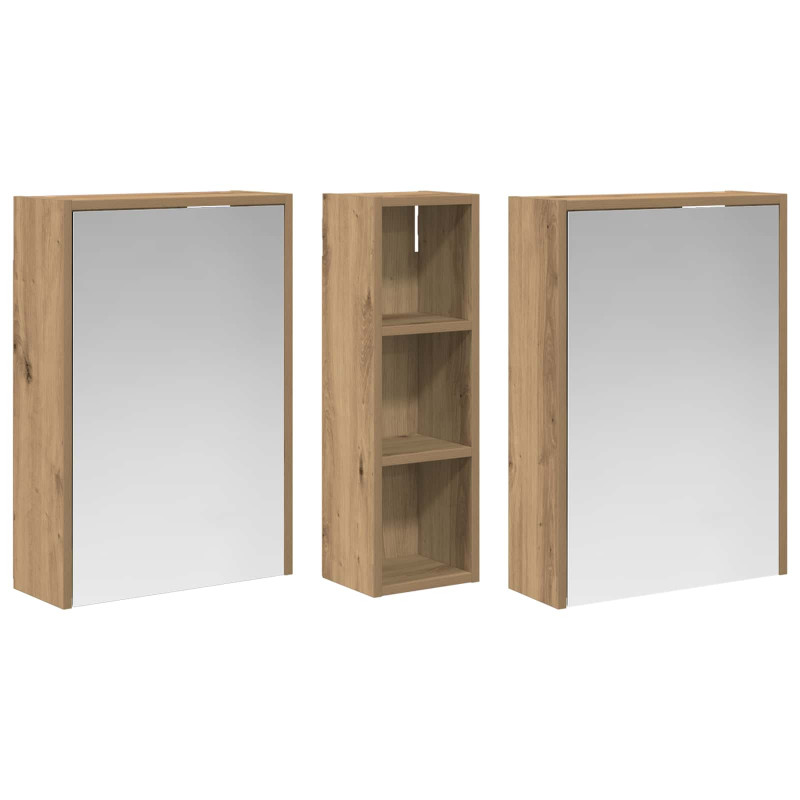 Zestaw Szafek Łazienkowych 3 pcs 106 x 16 x 62,5 cm